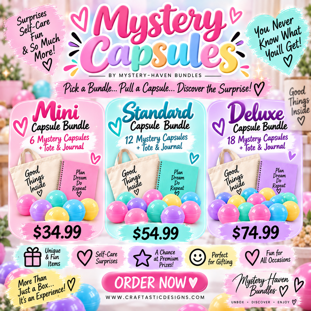 Mystery Capsules – Beauty, Bookish, Self-Care & Fun Finds