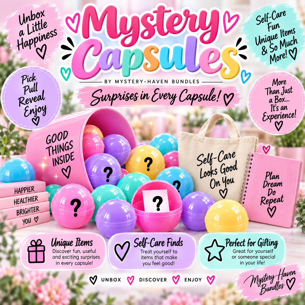 Mystery Capsules – Beauty, Bookish, Self-Care & Fun Finds